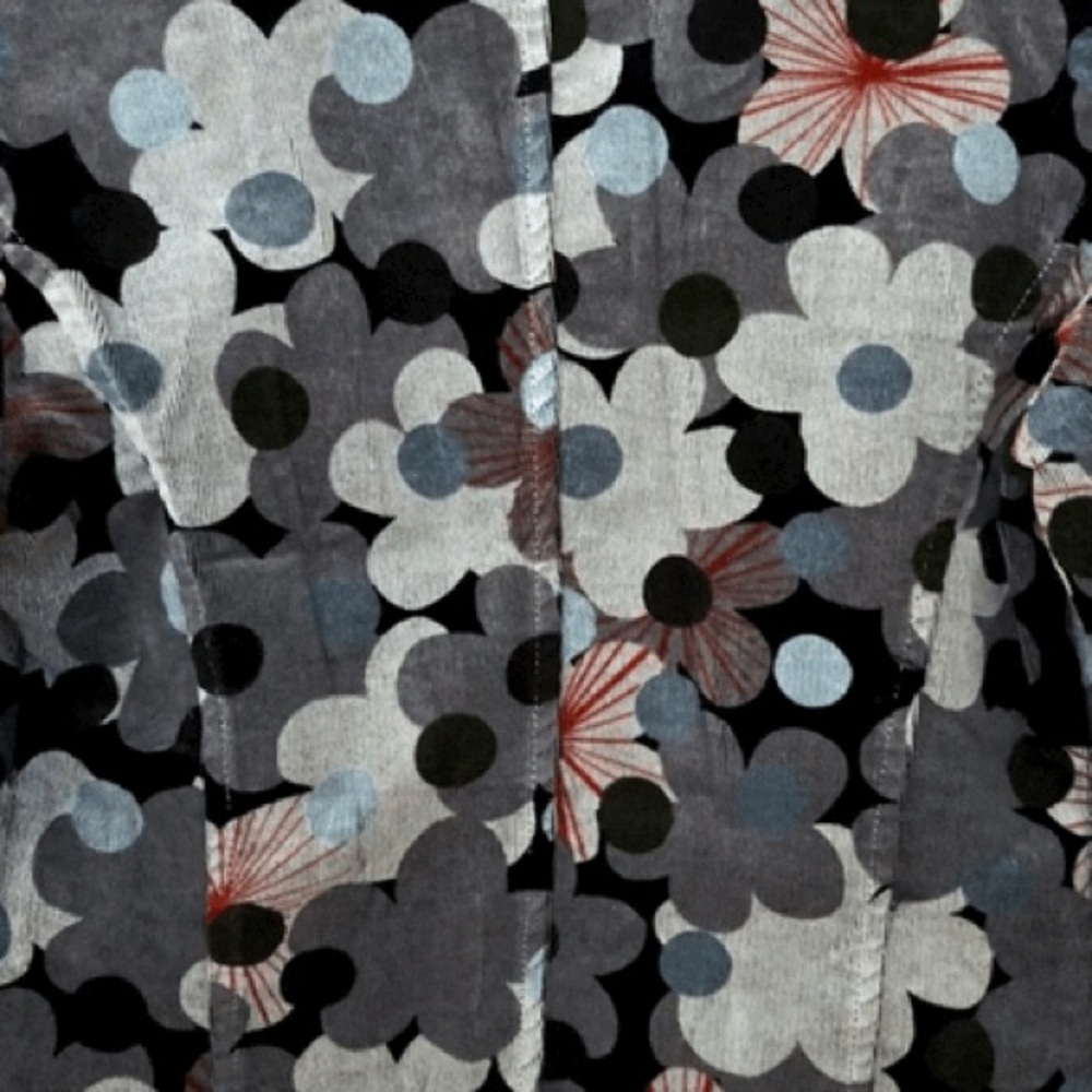 Vintage Sisley Corduroy Floral Jacket (Size IT 40 | US 4) - Picture 6 of 7